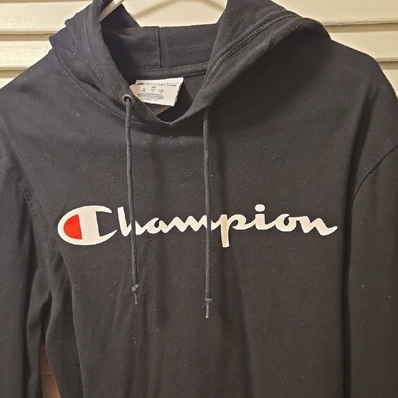 Champion Logo Long Sleeve Shirt Size M - Picture 8 of 9